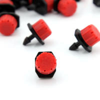 Cabezales De Riega Juego De 100/200/500 Piezas Regadores Ajustables Para Jardín Sistema De Riego Con Brotadores Plásticos Rojos Y Negros - details 7