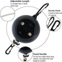 Tendederos retráctiles con carrete, tendedero doble para ropa montado en la pared, tendedero retráctil, tendederos para exteriores, tendedero retráctil, tendedero retráctil para exteriores - details 4