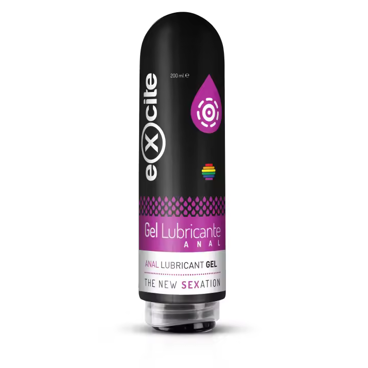 GEL LUBRICANTE ANAL 200 ML. Lubricante neutro a base agua, lubricante íntimo y vegano, alivia la sequedad y evita irritaciones, compatible con latex y preservativos, EXCITE ANAL LUBRICANT GEL, Diet Esthetic - 1