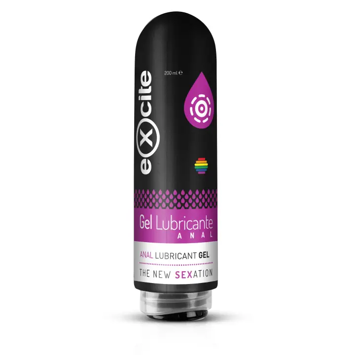 GEL LUBRICANTE ANAL 200 ML. Lubricante neutro a base agua, lubricante íntimo y vegano, alivia la sequedad y evita irritaciones, compatible con latex y preservativos, EXCITE ANAL LUBRICANT GEL, Diet Esthetic - 1