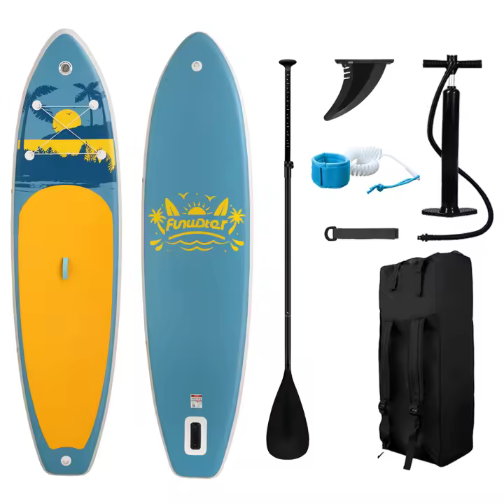 FunWater Tabla Paddle Surf Hinchable con Diseño de ala Equilibrada y Accesorios de Sup Duraderos, 305cm Tabla Padel Surf Hinchable para Adultos y Jóvenes, Versátil Tabla de Surf para Yoga - 1