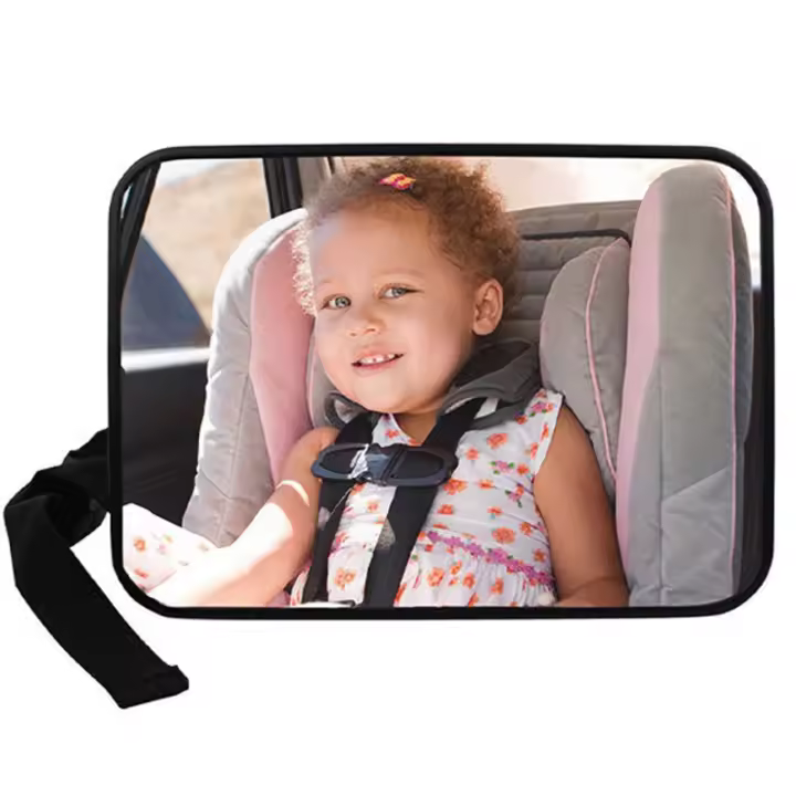 Espejo De Seguridad Para Coche EAFC Ajustable Y Amplio Para Monitorear a Bebés Y Niños En Asiento Trasero - 1