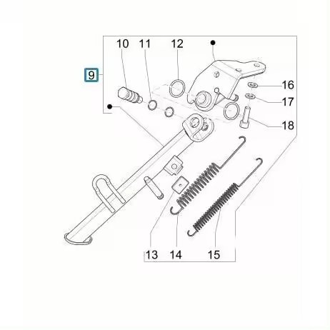 Kit Caballete Lateral   Ce U - 1