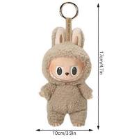 Macaron Monster Keychain The Exciting Monsters Macarons Vinyl Face Plush Keychains Art Collectibles Toys Gifts for Kids Litchi Strawberry - details 1