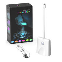 Luces Nocturnas RGB Con Sensor De Movimiento Para Inodoro LED Inteligente Impermeable USB Mini Luz De Color Para Decoración De Baño - details 12