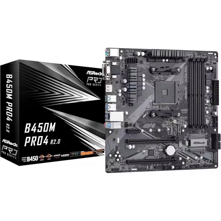 ASRock B450M Pro4 R2.0 - 1