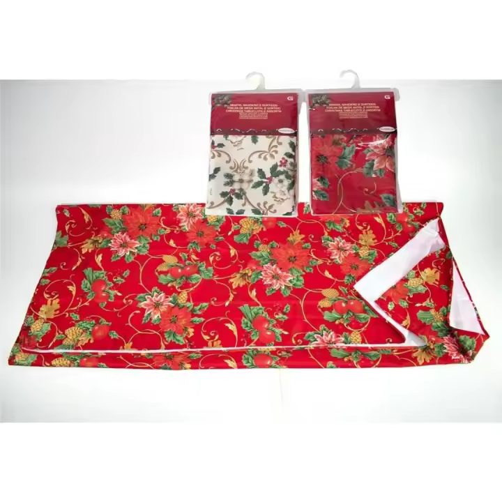 MANTEL NAVIDEÑO GERIMPORT - MEDIDA:152X259 CM - DISEÑOS VARIADOS - 1
