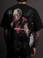 Camiseta De Hombre Con Cabeza De Lobo Y Estilo Hip Hop Para Deportes Y Fitness Camiseta Casual Corta Para Running Y Amantes Unisex - details 4