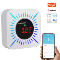 Detector De Gases Combustibles Tuya ZigBee CO Testador De Fugas De Carbon Monóxido Y Calidad Del Aire Con Pantalla LCD - details 7