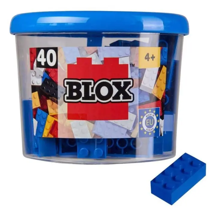 Blox bote de 40 bloques azules de construcción 4118881 - 1