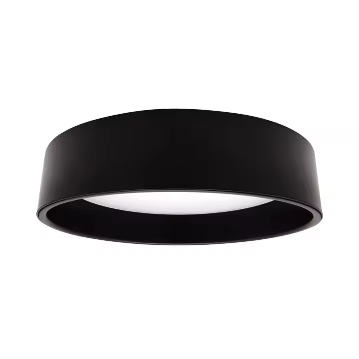 Ledkia Plafón LED 15W Circular Metal Ø350 mm CCT Seleccionable Negro Design - 1