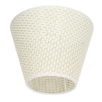 Pantalla de lámpara de Mesa Tejida de PE, cubierta de lámpara Tejida desgaste Resistant, Beige color, para portalámparas calibre E27 E14 - details 1