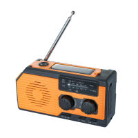 Radio Portátil De Mano Con Crank Solar Y USB 5000mAh LED De Emergencia Flashlight  AM/FM/WB NOAA Weather Radio Para Exteriores - details 10
