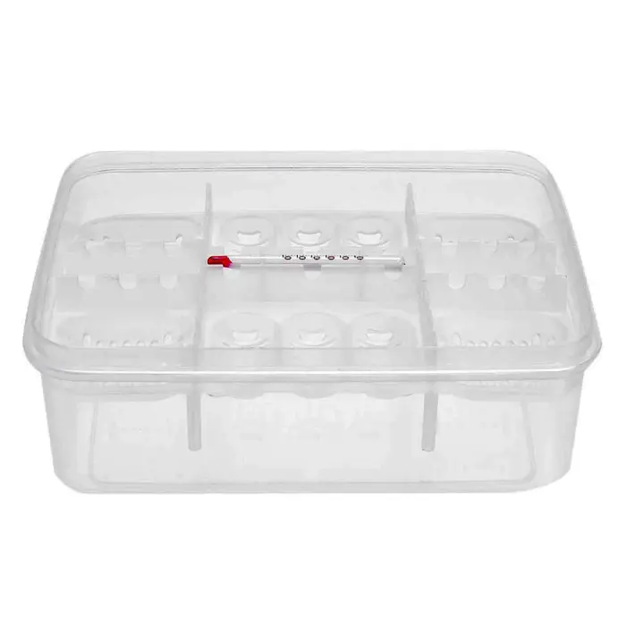 Caja De Incubador Para Huevos De Reptiles 16 Compartimentos Plástico Adecuado Para Lagartos Serpientes Herramienta De Terrario - 1