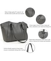Jo&Bombara Bolsos de Mujer de Gran Capacidad Bolsas de Hombro para el trabajo, compras, viajes, Bolsos con Asa Superior de Diseño de Moda para Mujer - details 0