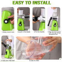 Cortador De Verduras Manual Multifuncional Rueda Rotativa Para Patatas Queso Accesorios De Cocina Ecológico Acero Inoxidable - details 8