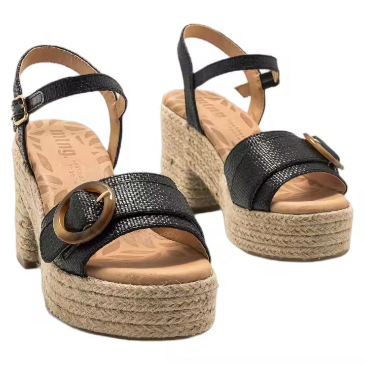Sandalias de Plataforma Mustang Courtney para mujer en color negro - 1