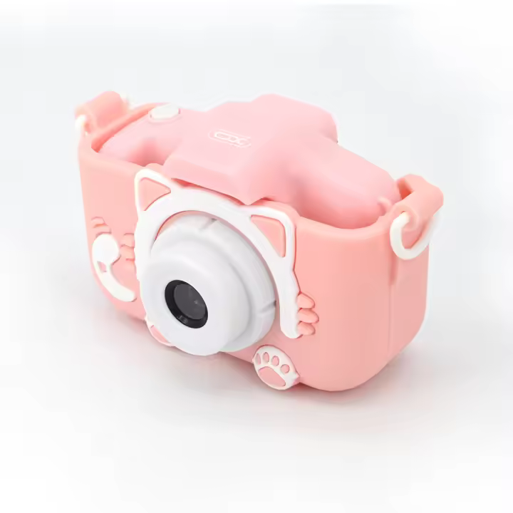 Cámara Infantil Doble Lente with Funda Silicona Segura | Educational Juguete with Música, Voz , Incluye Cargador TYPE-C + Correa | Niños Gift 3-12 Años - 1