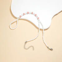 Pulsera De Tobillo Para Mujer Estilo Bohemio Colorido Con Cuentas Luminosas Joyería De Moda Hecha De Aleación De Hierro Y Resina - details 11