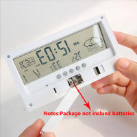 Termómetro Higrómetro Multifuncional LED Estación Climática Electrónica Para El Hogar Con Alarma De Reloj Medidor De Temperatura Y Humedad - details 2