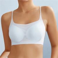 Sujetador Invisible Para Mujer De Verano 2023 Sujetador De Algodón De Seda Ultrafino Sin Costuras Con Almohadillas Push up Transpirable Para Yoga Y Deporte - details 16