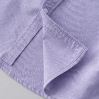 Camisa Larga De Algodón Para Hombre Estilo Nuevo Moda Confort Simplicidad Casual Ropa Masculina Camisa Oxford De Cuello Enrollado Tipo De Cierre: Doble Filo - details 9