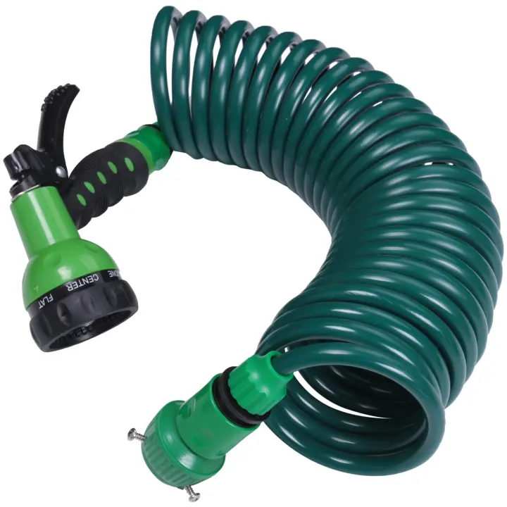 Tubo de resorte telescópico EVA para jardín, manguera de plástico multifuncional, rociador de agua para lavado de coche - 1