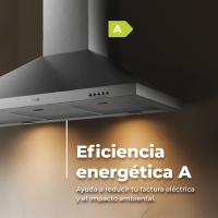 EVVO Campana Extractora Piramidal CE26 Pyramid, Ancho 90 cm, Potencia 650 m³/h, LED,Filtro de Carbón y Aluminio de 5 Capas - details 2