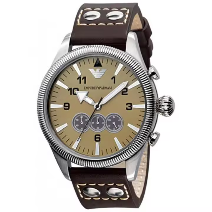 Reloj Armani Hombre AR5837 (44mm) - Cuarzo, Piel, Acero Inoxidable - 1