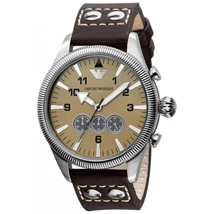 Reloj Armani Hombre AR5837 (44mm) - Cuarzo, Piel, Acero Inoxidable - 1