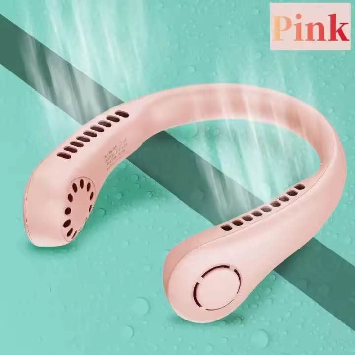 Ventilador de Cuello Portátil - Silencioso, Bandas de Enfriamiento, Recargable - 1