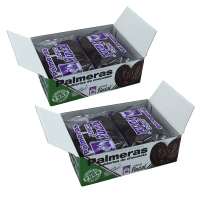 JUNCO PINDAL Palmera de Hojaldre bañada chocolate Negro Primera Calidad Tamaño Mediano 12 Uds (Pack 2 Cajas de 6 Unds) - details 0