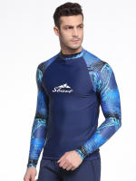 Traje De Baño De Sailing Para Hombres Traje De Natación Tight Elastic Split Adulto Manga Larga De Jalea Traje De Natación - details 1