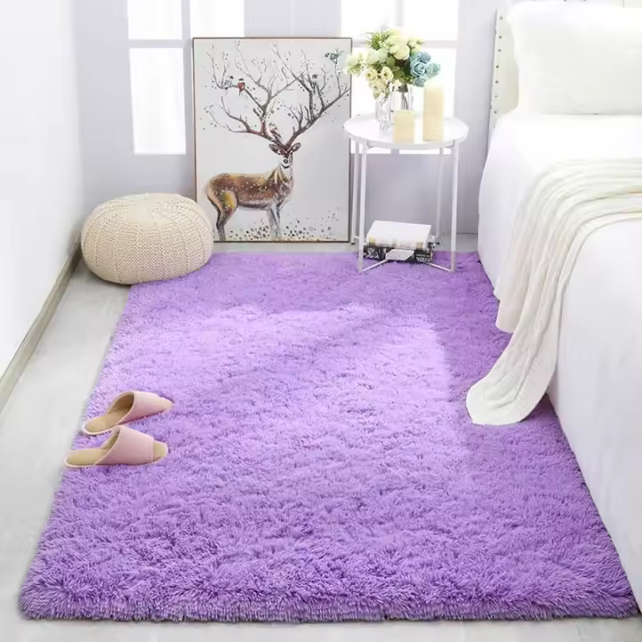 Carpetas De Piso Para Habitación De Niñas Rosa Suaves Y Gruesas Alfombra Grande Para Dormitorio Decoración Del Salón Alfombras Para Cama De Niños - 1