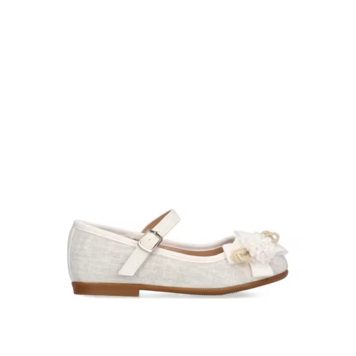 Zapato LUNA KIDS C590 Blanco para Niña con Suela Plana - 1