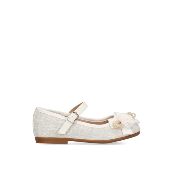 Zapato LUNA KIDS C590 Blanco para Niña con Suela Plana - 1