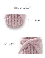 Botines De Primer Pasos Para Bebés Recién Nacidos Niño Y Niña Suéter Tejido Sólido Calzado Infantil Cálido Accesorios De Ropa Transversales Todas Las Estaciones - details 7