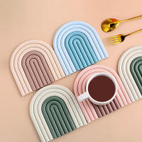 Silicona Tapetes De Mesa Aislante De Calor Anti-deslizante Para Taza De Té Leche Taza De Café Herramienta De Cocina Irregular Moderno Sin Químicos Dañinos - details 15