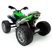 INJUSA - Quad Eléctrico Infantil Rage | Moto a Batería de 24V para Niños de 6 a 10 Años | con Acelerador Progresivo en Puño | Freno de Tambor | Luces LED | Marcha Atrás | 2 Velocidades | Suspensiones | Ruedas de Goma EVA | Velocidad máx. 10 km/h | Verde - details 3