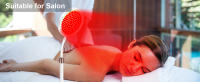 Máscara De Luz Roja Ajustable En Altura Con 140 LED Y Función De Temporizador Dispositivo Anti-aging Para El Hogar Material Metálico Recargable USB - details 4