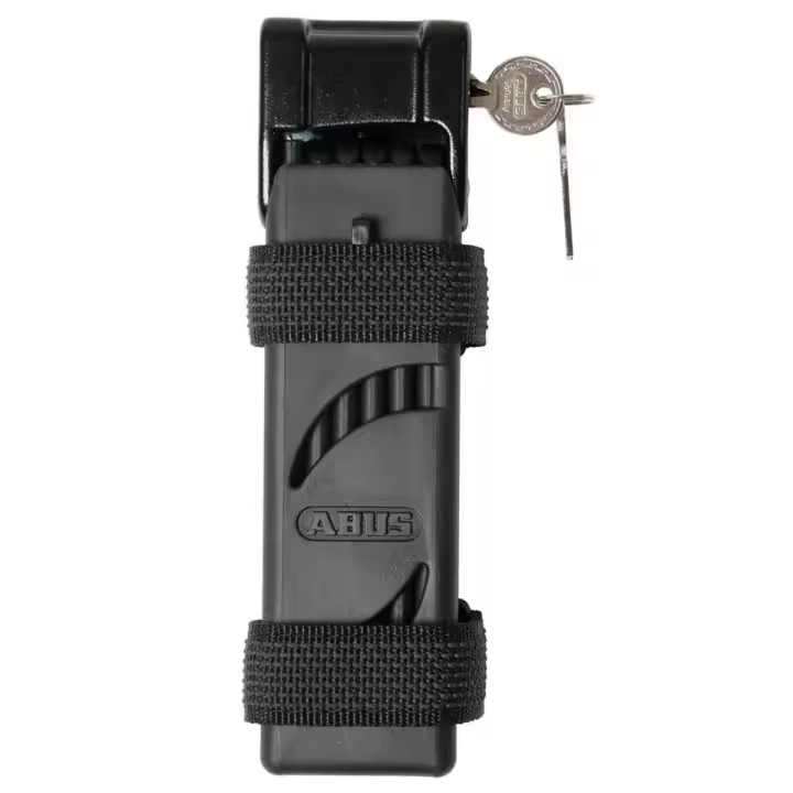 Abus Bordo 6000K 90 CMS- Candado Bicicleta - Reforzado - Acero Templado 5mm - Antirrobo - Cadena Antirrobo - Cerradura Antibumping - Alta Seguridad - Plegable - Funda de Transporte - Llave de Seguridad - 2 Llaves - Color Negro - Recubrimiento Antiarañazos - 1