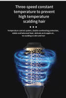 LISAPRO Peine Secador De Pelo Elegante Negro Oro Con Voluminizador Cepillo Para Secar Y Aplanar El Cabello Universal 2.0 Para Adultos - details 4