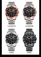 Reloj de cuarzo multifuncional de marca para hombre, reloj luminoso de moda para hombre. - details 5