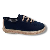 Vulpeques Zapatilla Lino 1000-PS Niño MARINO Zapatillas calzado niños Summer ROYALE CORDONETS - details 2