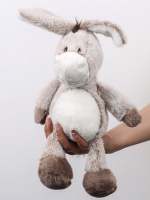 Juguete De Peluche Suave 32cm Burro Para Niños Y Niñas Decoración De Animal De Peluche Para Abrazar Y Jugar Fabricado Con Poliéster - details 3
