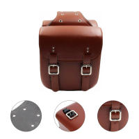 Bolsas De Silla De Motocicleta PU Cuero Universal Vintage Marrón Bolsa Lateral Con Herramientas Y Guantes Impermeable - details 3