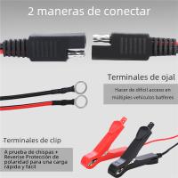 Cargador Automático De Batería Para Motocicleta 12V 1500mA Resistente Al Agua Mantenedor De Batería Para Coche Y Motocicleta Cargador De Trickle - details 9