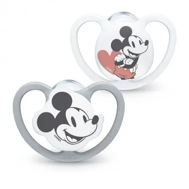 Chupetes Disney Baby Space Mickey 6-18 (2ud) silicona.Nuk - 1