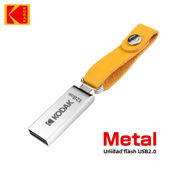 KODAK K122 Disco USB De Metal 64GB 32GB 128GB Memoria Stick Pendrive USB2.0 Para PC Sin Encriptación Material Metálico - 1