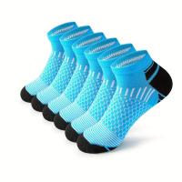 6 Pares De Calcetines Deportivos Para Hombre De Calidad Superior Calcetines De Tobillo Para Correr Y Ciclismo Diseño De Ceniza Y Comodidad Adecuados Para Regalo - details 9